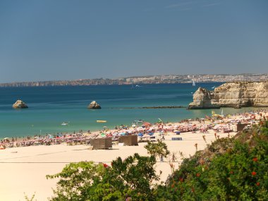 Praia de rocha kumsalda algarve bölgesi.