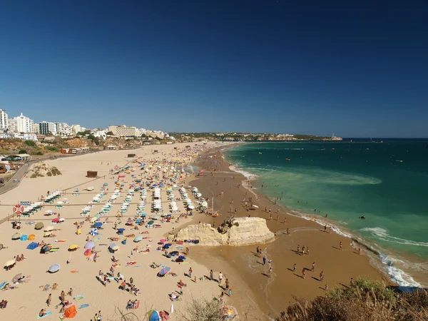 Praia de Rocha na região do Algarve . — Fotografia de Stock