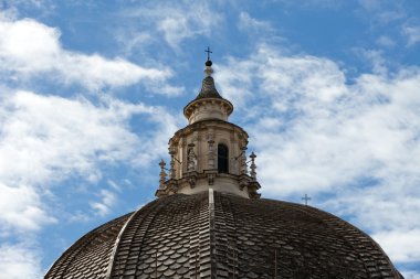 Roma - kilise santa maria dei miracoli piazza del popolo içinde