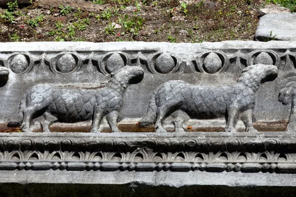 İstanbul - Ayasofya ile erken Hıristiyan bas-reliefs sophia — Stok fotoğraf