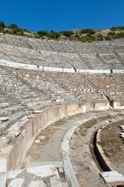 Antik Yunan-Roma amfi tiyatro şehir Efes