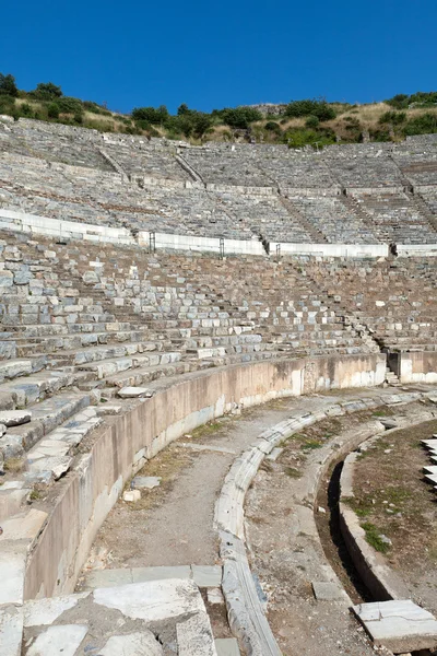 Ελληνικό-Ρωμαϊκό Αμφιθέατρο στην αρχαία πόλη Έφεσο — Φωτογραφία Αρχείου