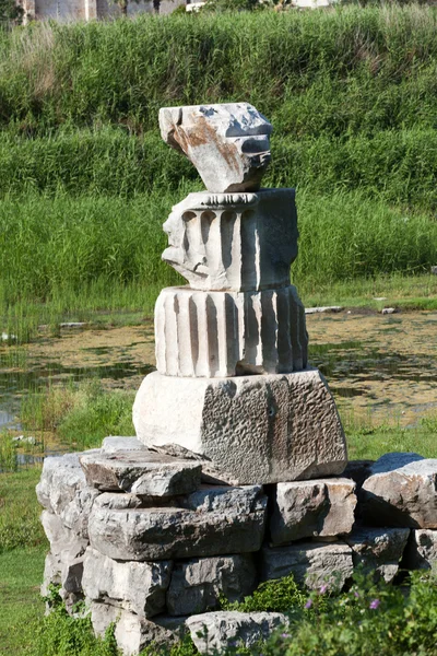 Der Tempel der Artemis, eines der sieben Weltwunder der Antike — Stockfoto