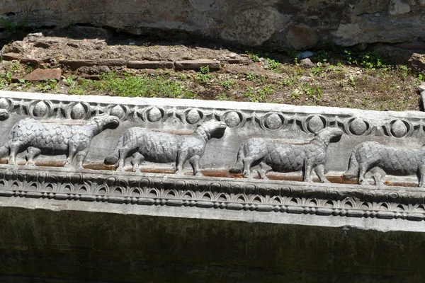 Istambul - os primeiros baixos-relevos cristãos com Santa Sofia — Fotografia de Stock