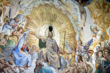 Floransa - duomo .en son kıyamet. kubbe içinde