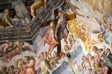 Floransa - duomo .en son kıyamet. kubbe içinde