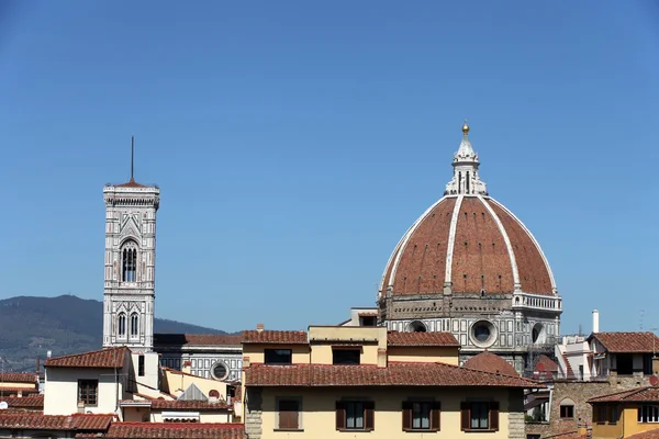 Florence-the dome of the Duomo and Campanile — Stock Photo, Image