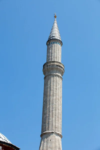 Stambuł - jeden z minaretów hagia sophia. Turcja — Zdjęcie stockowe