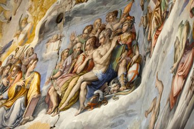 Floransa - duomo .en son kıyamet. kubbe içinde: