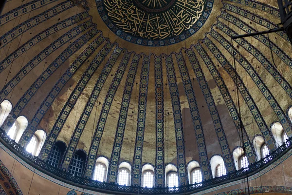 A belső tér a Hagia Sophia Isztambulban. Törökország — Stock Fotó