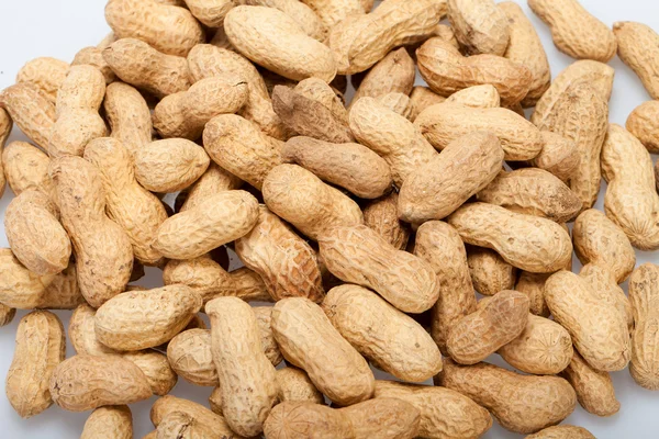 tatlı beyaz zemin üzerine kurutulmuş fıstık