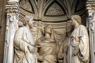 Florence - Church of Orsanmichele. Four Crowned Martyrs or Four Saints clipart
