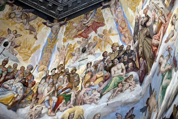 Firenze - Duomo Il Giudizio Universale. All'interno della cupola — Foto Stock