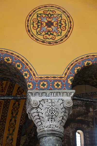 Interior of the Hagia Sophia in Istanbul. Turkey — Stock Photo, Image