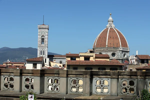 Florença - a vista da varanda da Galeria Uffizi — Fotografia de Stock