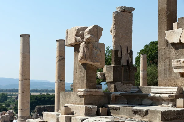 Eski Yunanca Memmius olarak adlandırılır Anıtı şehir Efes — Stok fotoğraf