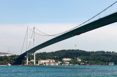 İstanbul - Boğaziçi Köprüsü bağlarken Avrupa ve Asya