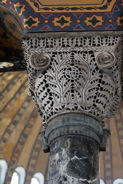 Innenraum der Hagia sophia in Istanbul. Truthahn — Stockfoto