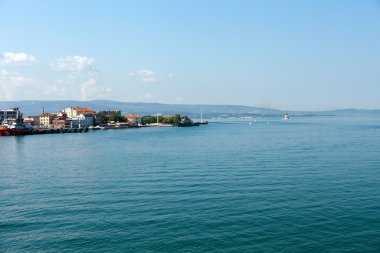 Asya 'dan Avrupa' ya Çanakkale Boğazı 'ndan geçiş.