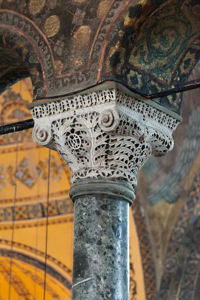 Interiér hagia Sofia v Istanbulu. Turecko — Stock fotografie