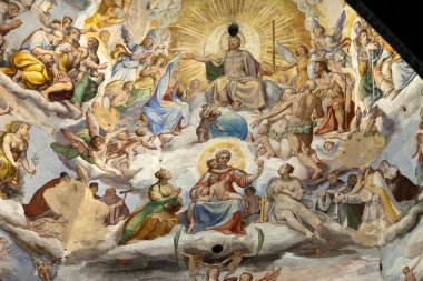Floransa - duomo .en son kıyamet. kubbe içinde