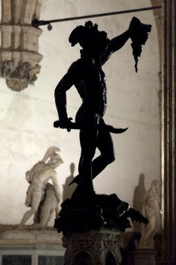 Florence - Piazza della Signoria, Perseus with the Head of Medusa clipart