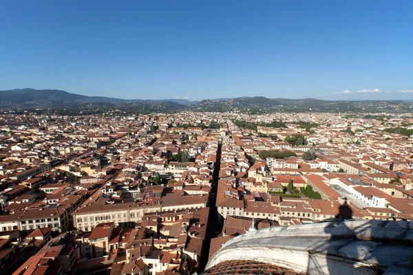 Blick auf Florenz vom Dom aus — Stockfoto