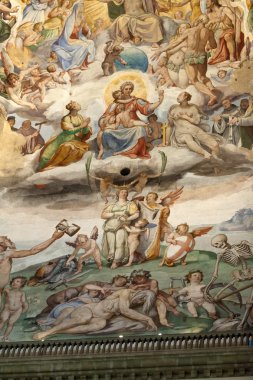Floransa - duomo .en son kıyamet. kubbe içinde