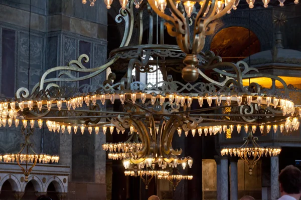Interno della Basilica di Santa Sofia a Istanbul. Turchia — Foto Stock