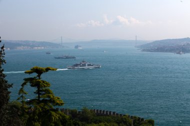 İstanbul - boğaz boğaz Sarayı Topkapı dan görünüm