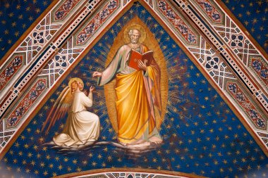 Fresco from Florence church - San Miniato al Monte clipart