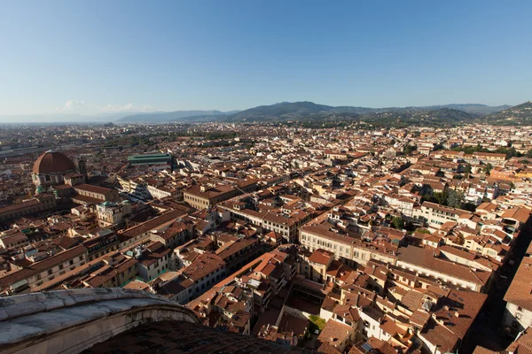 Вид на Флоренцию из купола Дуомо — стоковое фото