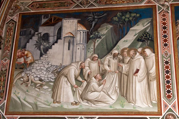 Fresco van florence kerk - san miniato al monte — Stockfoto