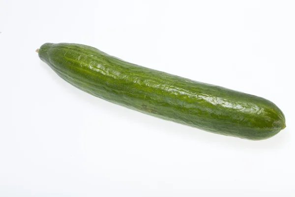 The green cucumber isolated on white background — Stock Photo, Image