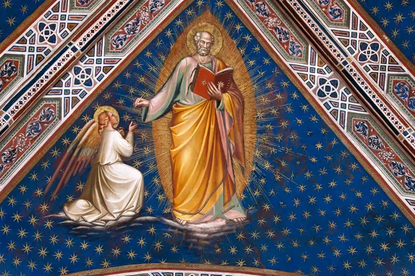 Fresco fra Firenze kirke - San Miniato al Monte – stockfoto