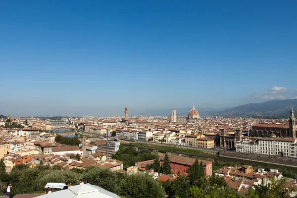 Florence, Toskana, İtalya. Michelangelo'nun piazza görüntülemek — Stok fotoğraf
