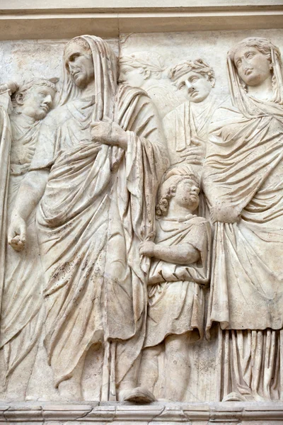 Roma - Ara Pacis, Altar de la Paz de Augusto — Foto de Stock