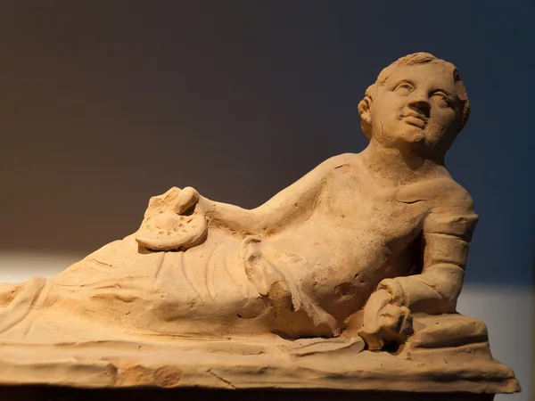 Az ősi etruszk művészet. chiusi, Toszkána szarkofágja. — Stock Fotó