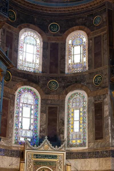 Interieur van de hagia sophia in istanbul. Turkije — Stockfoto