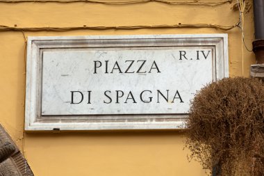 meşhur piazza di spagna sokak tabak. Roma. İtalya.