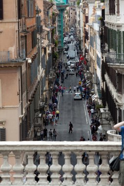 via Condotti - piazza di spagna, Roma manzarası