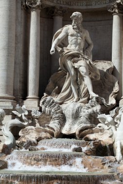 Roma'nın en büyük ve en ünlü çeşme trevi Çeşmesi veya fontana di trevi 's.