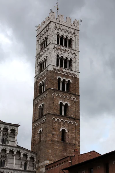 Lucca - tower, St Martin's Cathedral — Stok fotoğraf