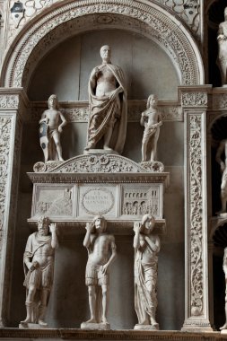 Ortaçağ ve Rönesans duvar mezarları santi giovanni e Paolo, Venedik,
