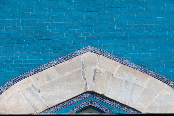 Green Tomb facade - Exterior detail. Bursa, Turkey — Stock Photo, Image