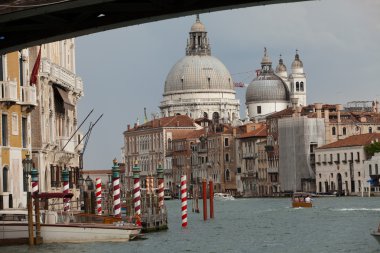 Venedik - canal grande ve Selam fırtına öncesi görünüm