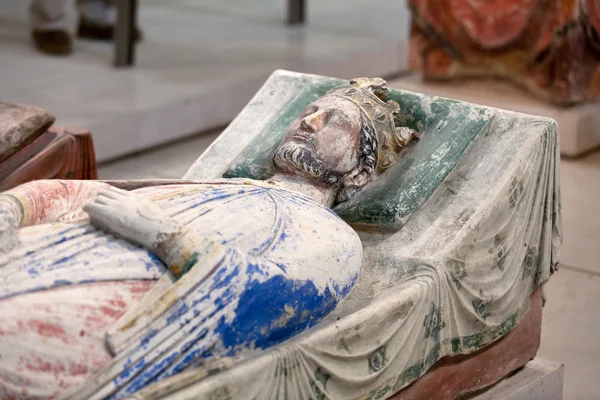 Tumba de Ricardo Corazón de León e Isabel de Angouleme en la Abadía de Fontevraud - Valle del Loira, Francia —  Fotos de Stock