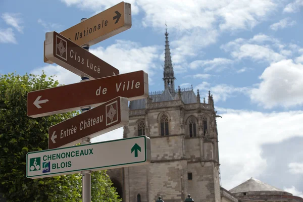 Ξωκλήσι Αγίου hubert όπου leonardo da vinci είναι θαμμένος σε amboise, Γαλλία. — Φωτογραφία Αρχείου