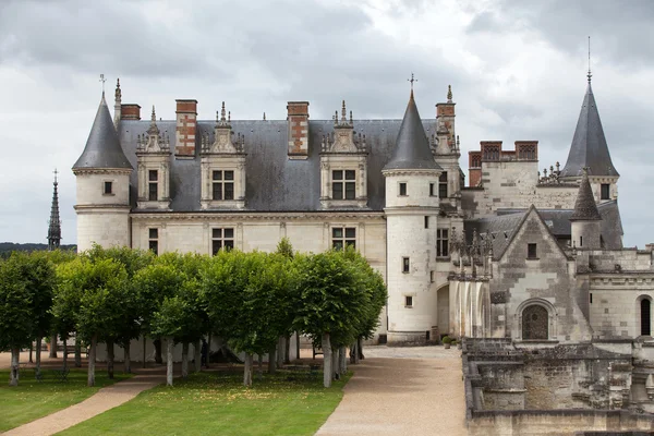 Amboise, kastély. A Loire-folyó völgyében. Franciaország — Stock Fotó