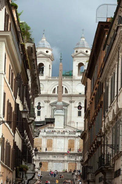 Rome - de Spaanse trappen. Italië — Stockfoto